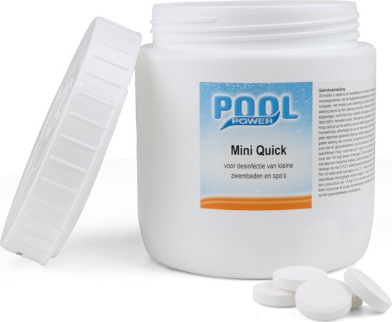 Pool Power Mini Quick Desinfectiemiddel voor Zwembaden - 180 tabletten
