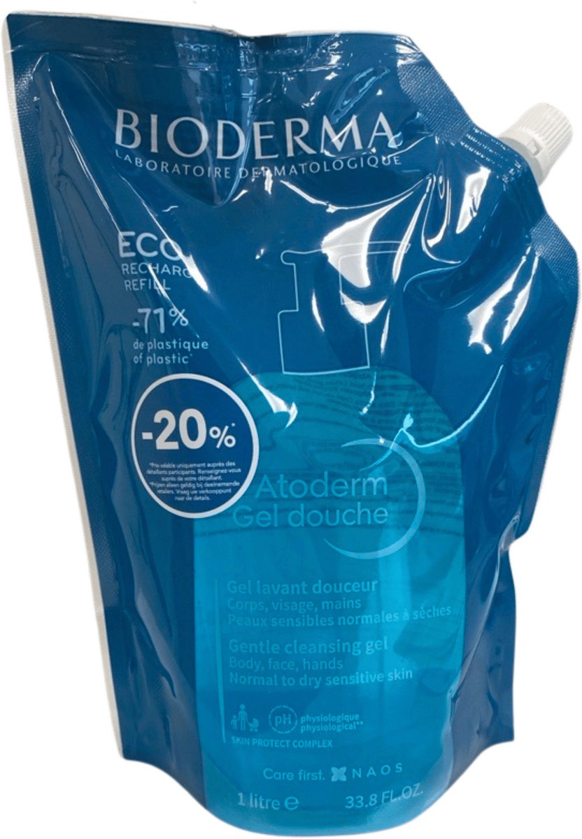 Bioderma Atoderm Douchegel - 1 l - Navulling