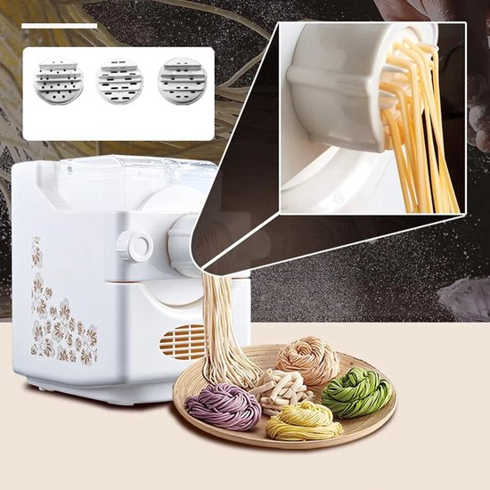 Sensova - Pastamachine 260W Elektrisch - Pastamaker - Pasta Maker met 13 Pastamallen en Dumplingvorm - 500g Capaciteit - Volledig Koperen Motor - Automatisch Kneden en Extruderen - Veiligheidsdeksel - EU-Stekker voor Thuisgebruik van Merkloos — afbeelding 5