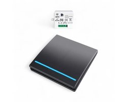 Draadloze schakelaar | Wifi | App bediening | Draadloos installatie | Aan Uit functie | Tuya Smart Life | Zwart