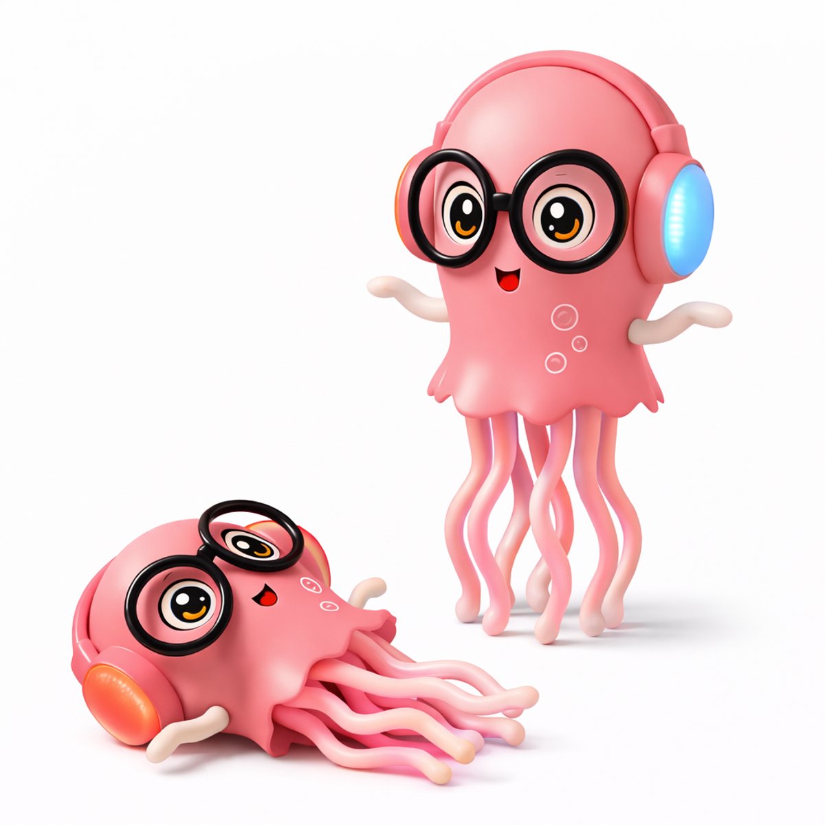 Easy Mart Electric Magic Jellyfish - Dansende & zingende octopus met licht & muziek - HX178