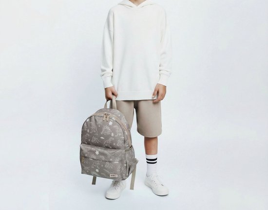 Studio V Fossil Files - Rugzak - Gevoerd - 13,6 liter - 39 x 29 x 12 cm - Dinosaurus - Groen