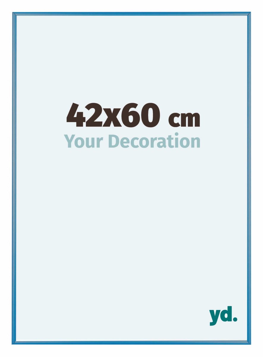 yd. Your Decoration - Fotolijst 42x60 cm - Aluminium - Staal Blauw - Kent