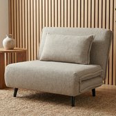 Troonz Slaapstoel Taormina 100x191 – Inklapbare Slaapbank – Verstelbare Rugleuning – Slaapfauteuil 1 Persoon – Tot 120 kg Draagvermogen