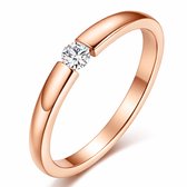 Cilla Jewels edelstaal ring Crystal Rose-15mm