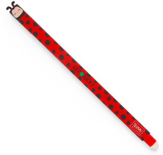 Legami - Set de 3 bolígrafos de gel borrable, Edición de Navidad, Rojo