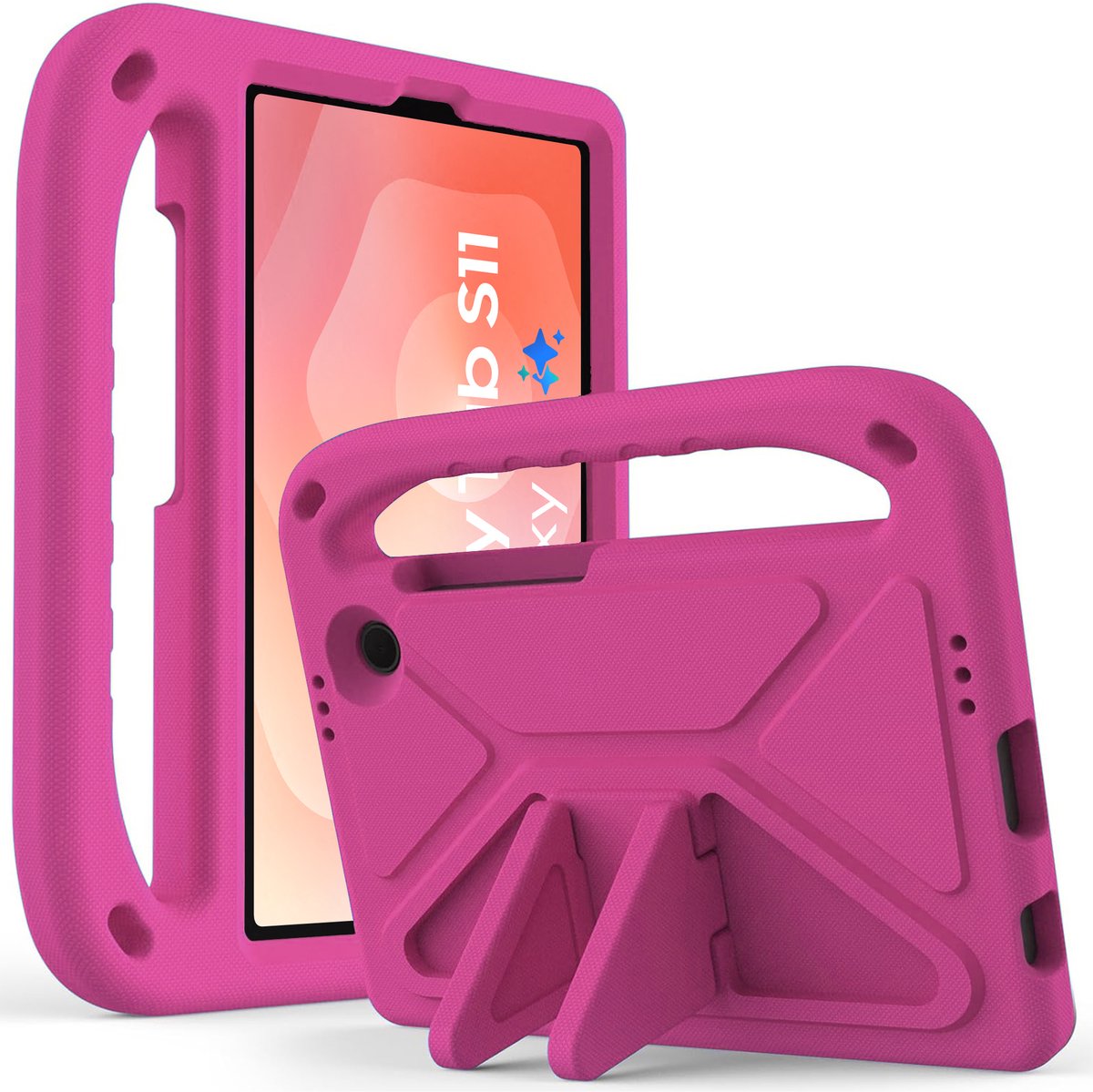 Kinder Tablet Hoes geschikt voor Samsung Galaxy Tab S11 – Roze