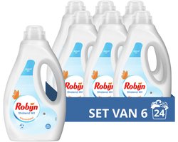 Robijn - Vloeibaar Wasmiddel - Stralend Wit - 6 flessen - 144 Wasbeurten - Voordeelverpakking