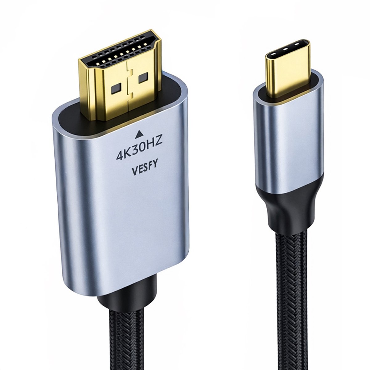 USB C naar HDMI Kabel 3 Meter – 4k60hz Haarscherpe Beeldkwaliteit voor TV en Monitor