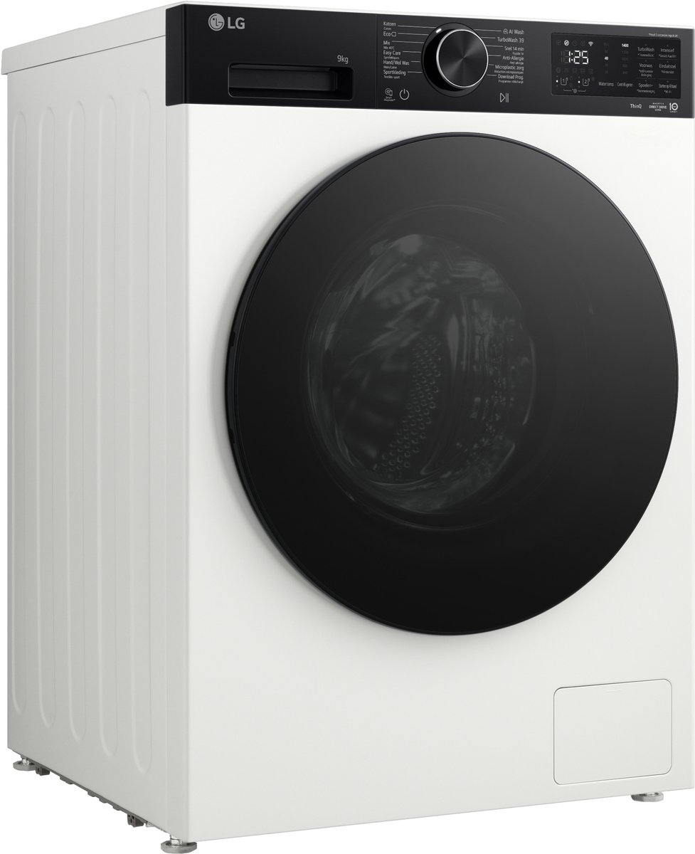 LG F4X5509THB wasmachine 9 kg wit met AI DD voor betere stofverzorging thumbnail 3