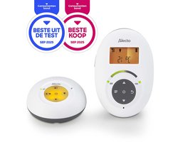Product: Alecto DBX-125 - Full Eco DECT Babyfoon met Display - Wit/Antraciet, van het merk Alecto