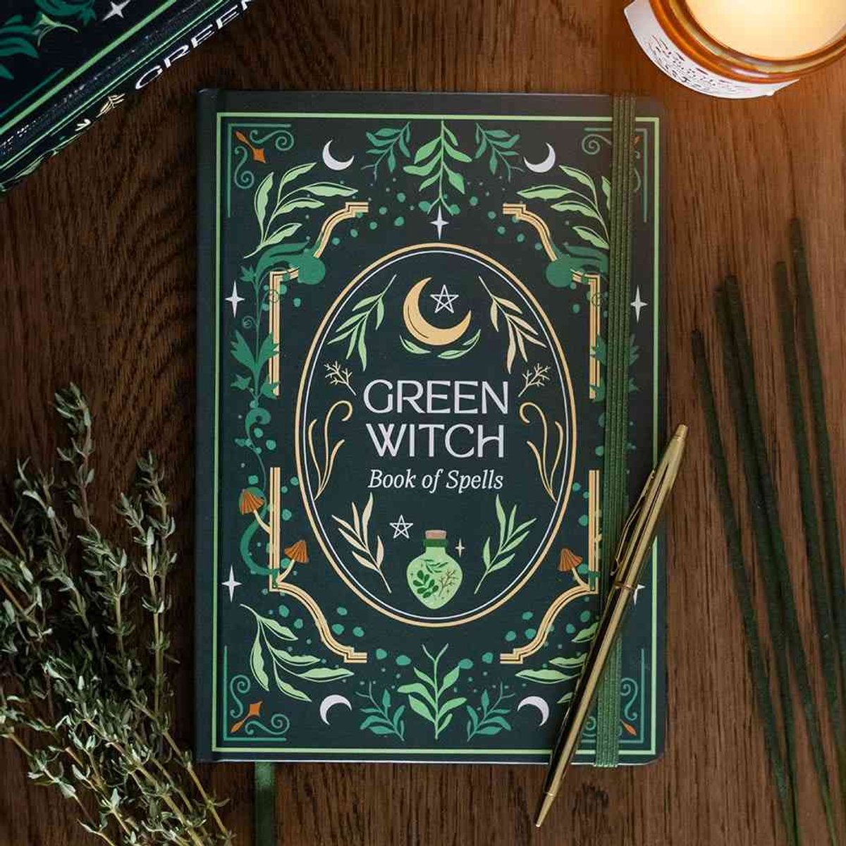 Something Different - Green Witch A5 Notitieboek - Groen