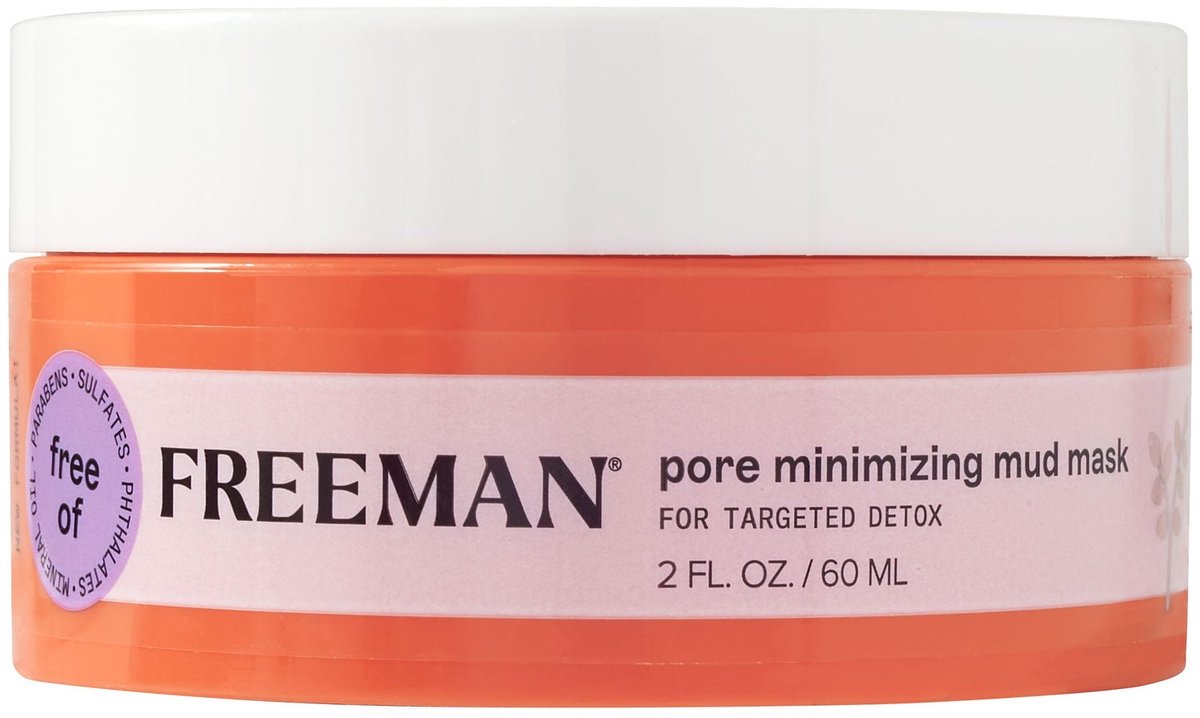 FREEMAN Pore Minimizing Mud Mask - Diep Reinigend Kleimasker voor Verfijnde Poriën - 60 ml