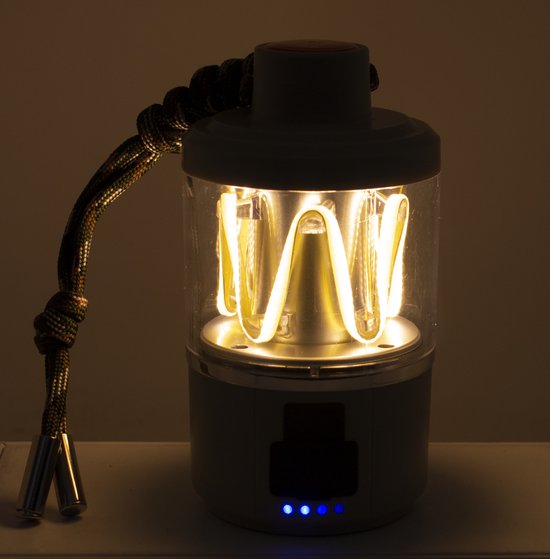 Eurotrail Campinglamp String - Oplaadbaar - Multifunctioneel - Ivory - Compact en Lichtgewicht - Powerbankfunctie — afbeelding 5
