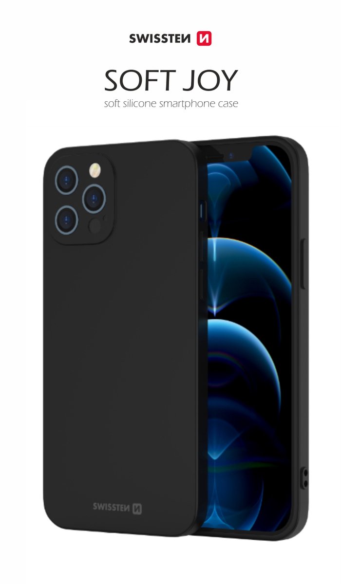 Swissten Soft Joy Hoesje Geschikt voor Samsung Galaxy A22 5G – Zwart – 34500221