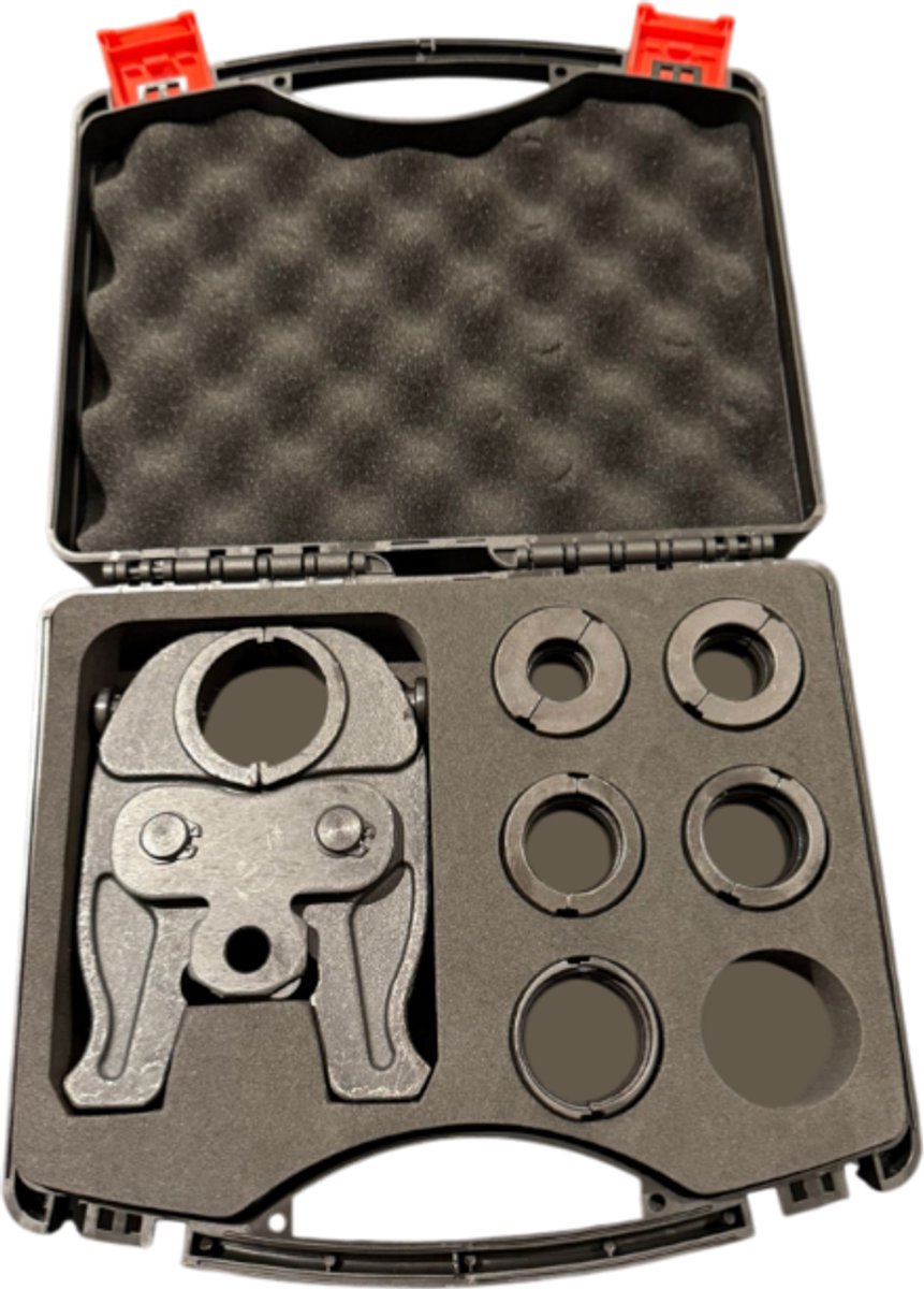 Germat Persbek Set TH-Press met Inschuifbare Klembekken 16-32 mm – Persbek voor Leidingwerk – Geschikt voor Hydraulische & Elektrische Perstangen – Professioneel