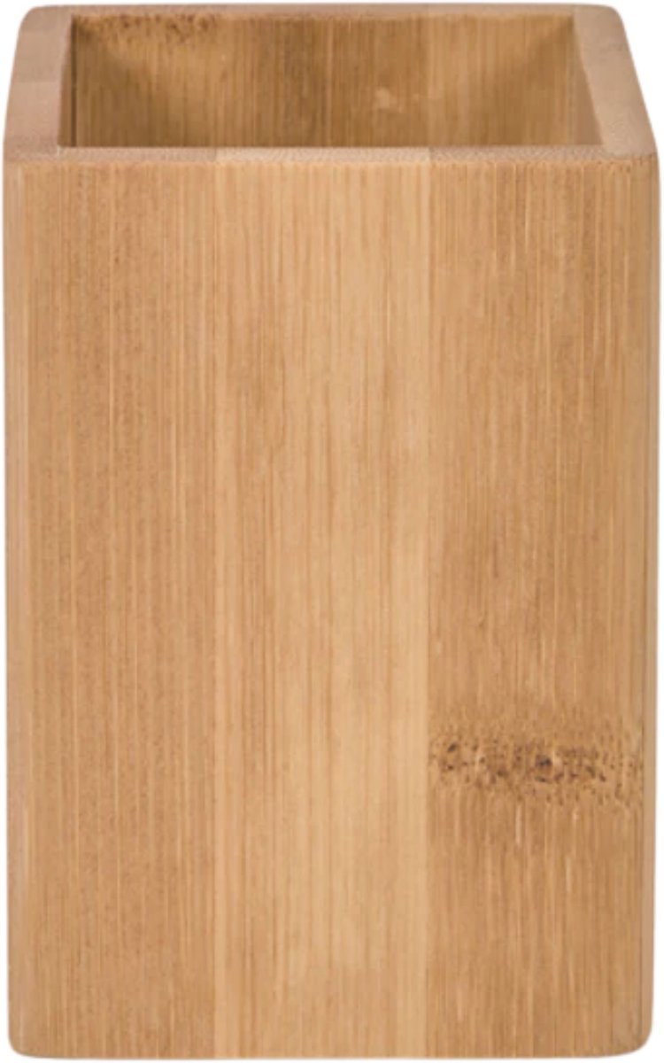 green-goose Bamboe Tandenborstelhouder - 8,8x6,6x12,4 cm - voor 4 tot 6 tandenborstels