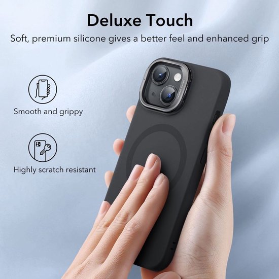 Coque ESR Cloud Kickstand Apple iPhone 15 Plus MagSafe Zwart
