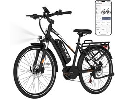 Hitway Elektrische Fiets BK U1 - E-Bike met 250W Middenmotor - 27.5*2.2 Inch City Commuter EBike met Afneembare 36V 13Ah Lithium Batterij - Maximale Actieradius tot 150-180 KM