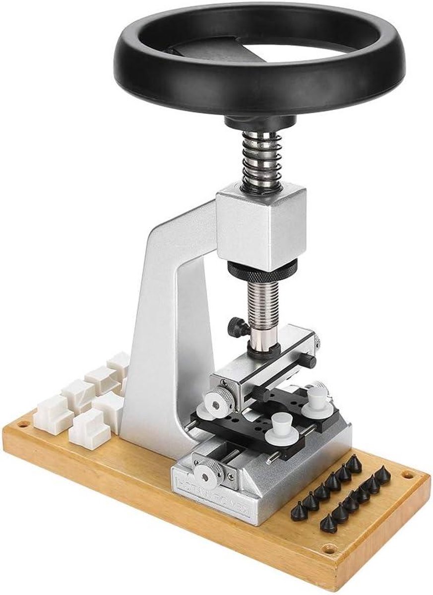 Horlogekastopener met metalen voet voor horlogemaken en repareren - Schroef Oyster Style Bench - Precisie gereedschap