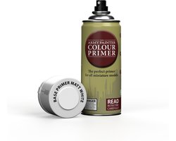 The Army Painter Colour Primer Matt White, 400 ml Acryl Grondverf Spray voor Miniatuurschilderen – Kleurprimer voor Wargames, DnD & Warhammer