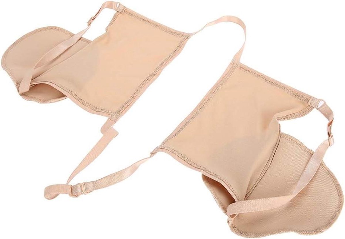 Set van 2 herbruikbare katoenen zweetbeschermers voor dames - Effectieve onderarm bescherming tegen zweet en geur - Comfortabele okselzweetkussens