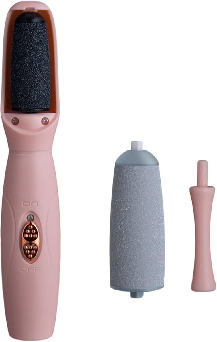 Elektrische Voetvijl - Elektrische Eeltverwijderaar - Eeltverwijderaars - Professionel Eeeltverwijderaar - Professionele Pedicurekit Voor Mannen En Vrouwen - Scrubt Dode Huidcellen En Verwijdert Eelt - Roze