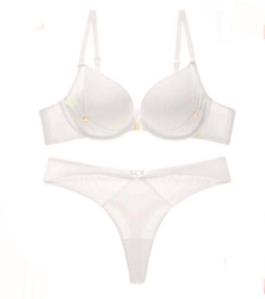 Beha set 20036 - Push up - 80B ecru wit