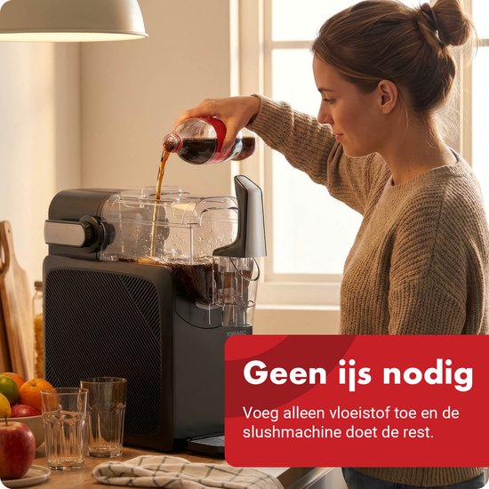 Tomado TSM2002B - Slushmachine - Slushpuppy maker - 5 in 1 Slush - Slush Puppy - 2 liter slush - Tot 12 uur bevroren drankjes - Touchcontrol bediening - Zwart van Tomado — afbeelding 2