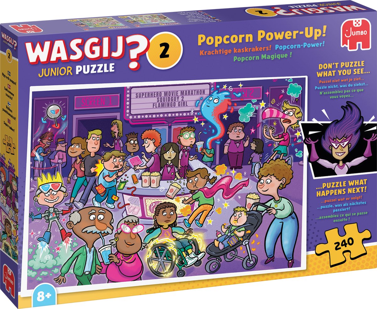 Wasgij Junior - Krachtige kaskrakers! - 240 stukjes - Legpuzzel voor kinderen