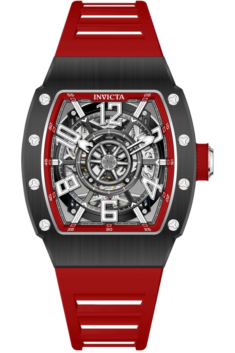 Invicta S1 Rally 69514 Heren Horloge - Waterdicht - Analoog - Automatisch Uurwerk - Carbon Fiber met zwarte Wijzerplaat - 43mm