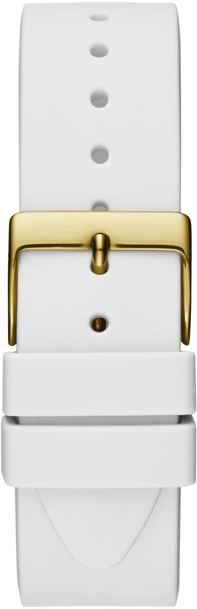 Guess Her Demand Quartz Analoog Horloge Wit Behuizing: 100% Roestvrij Staal| Armband: Roestvrij Staal 40 mm U1354L1M
