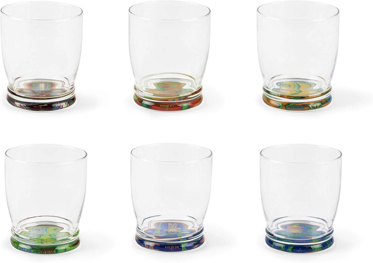 Set van 6 Drinkglazen Mondgeblazen Glas 34 cl