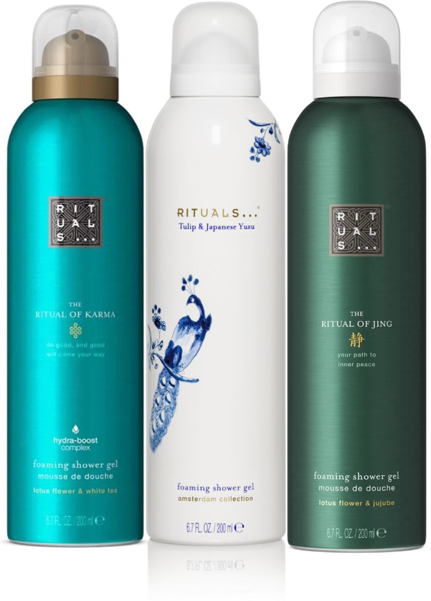 Rituals Shower Foam Amsterdam Collection, Karma en Jing inhoud 600ml