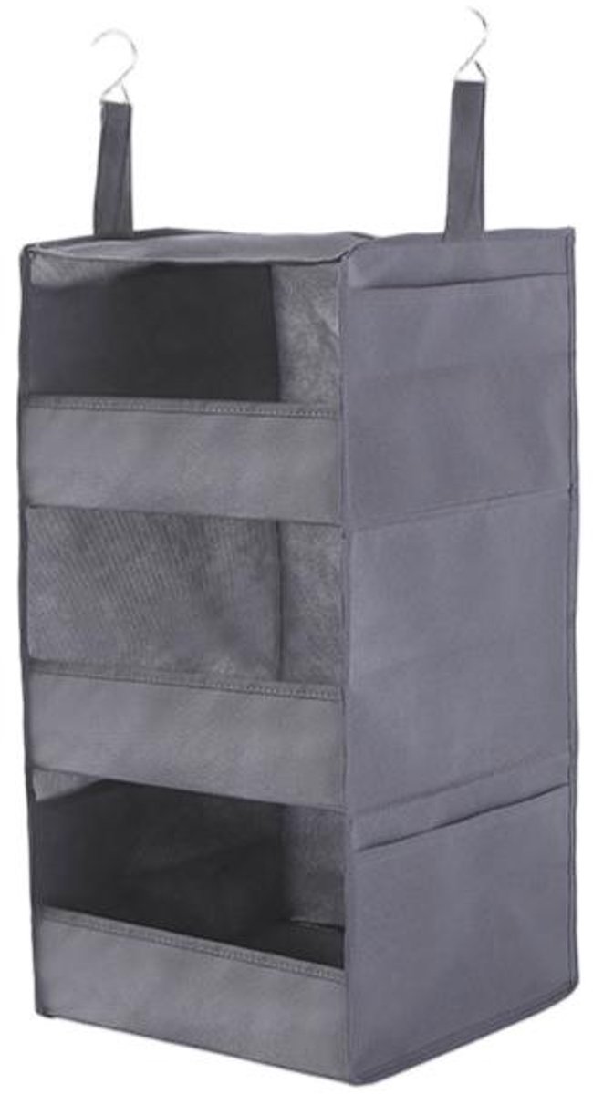 Hangende opbergtas - Zwart - 30×30×60cm - 3 lagen