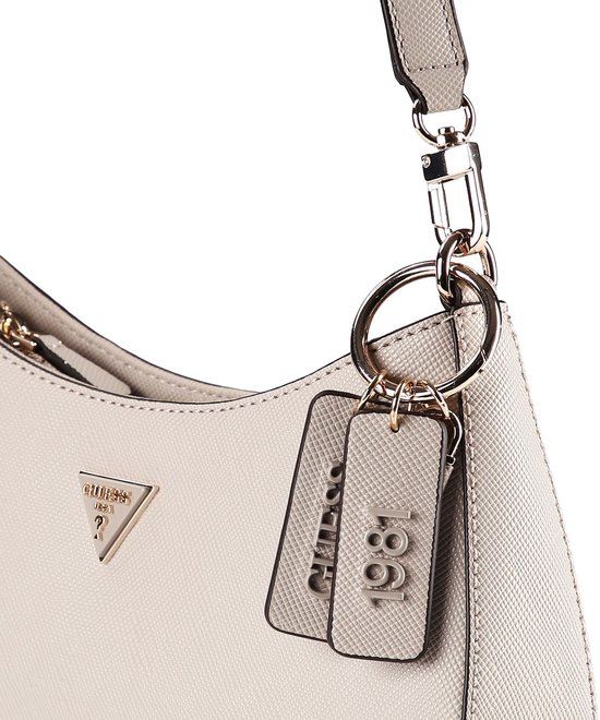 GUESS sac à épaule Noelle II Top Zip Shoulder Bag Taupe
