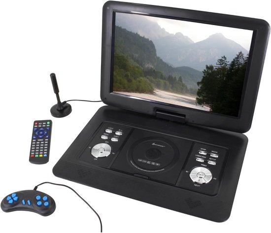 Draagbare DVD/Blu-Ray Speler 15.4 inch met Draaibaar Scherm en DVB-T2 TV Tuner — afbeelding 3