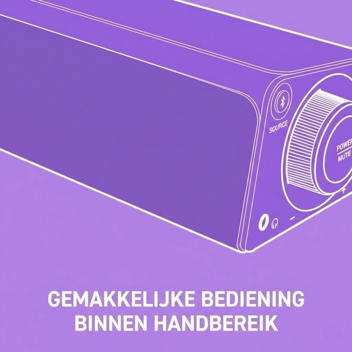 SNJY® Soundbar 24W Gaming Speaker Zwart - afbeelding 3