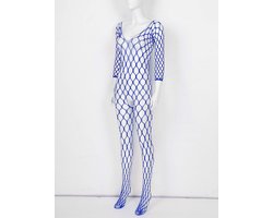 Visnet Bodysuit Dames Doorzichtig Volledig Lichaam Jumpsuit Open Panty