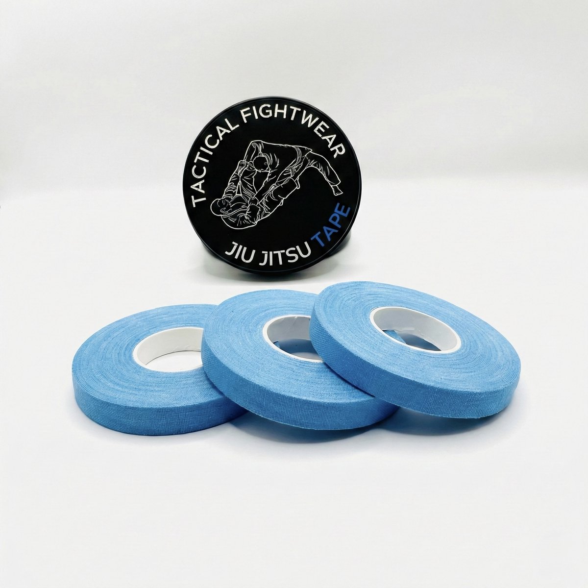 Jiu Jitsu Vinger Tape Blauw – Tactical Fightwear – 3 Rollen 0,8cm x 10m – Voor BJJ, MMA & Sport – Grip & Vingerbescherming