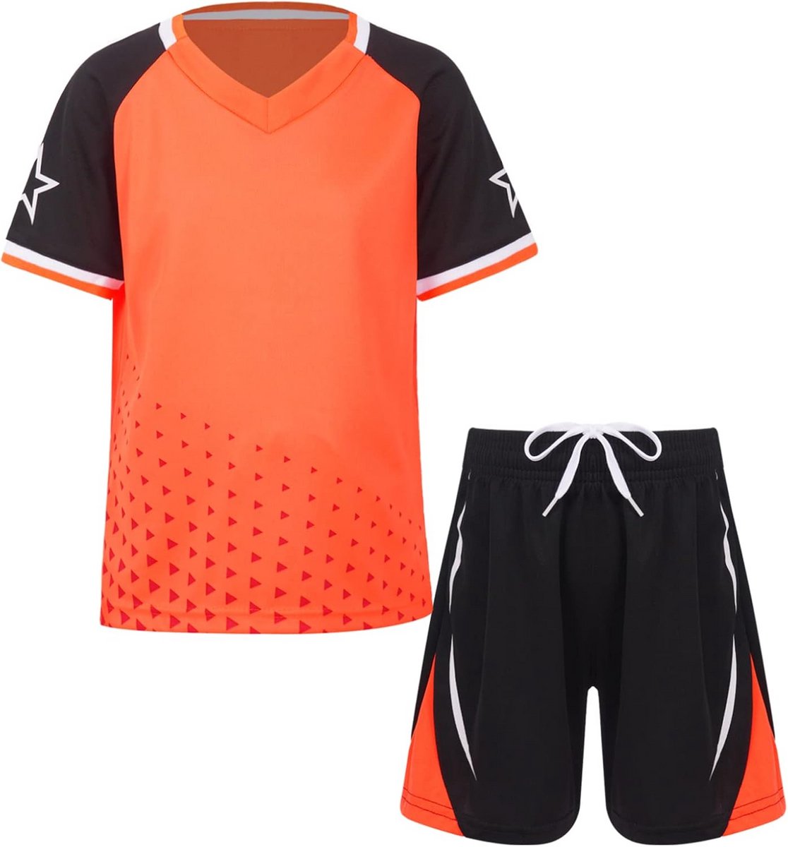 Kinder Sportset T-Shirt en Korte Broek Sneldrogend Trainingspak