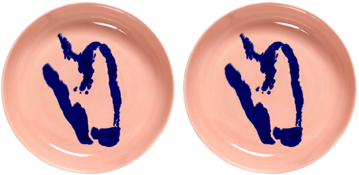 Serax - Ottolenghi Feast - Bord - Roze/Blauw - 22 Ø - 2 stuks
