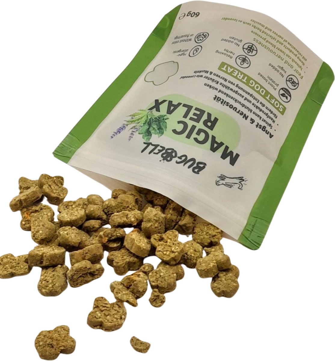 BugBell Magic Relax Functionele Hondensnack – Rust & Evenwicht – Voor dagelijkse balans – Hondenkoekje