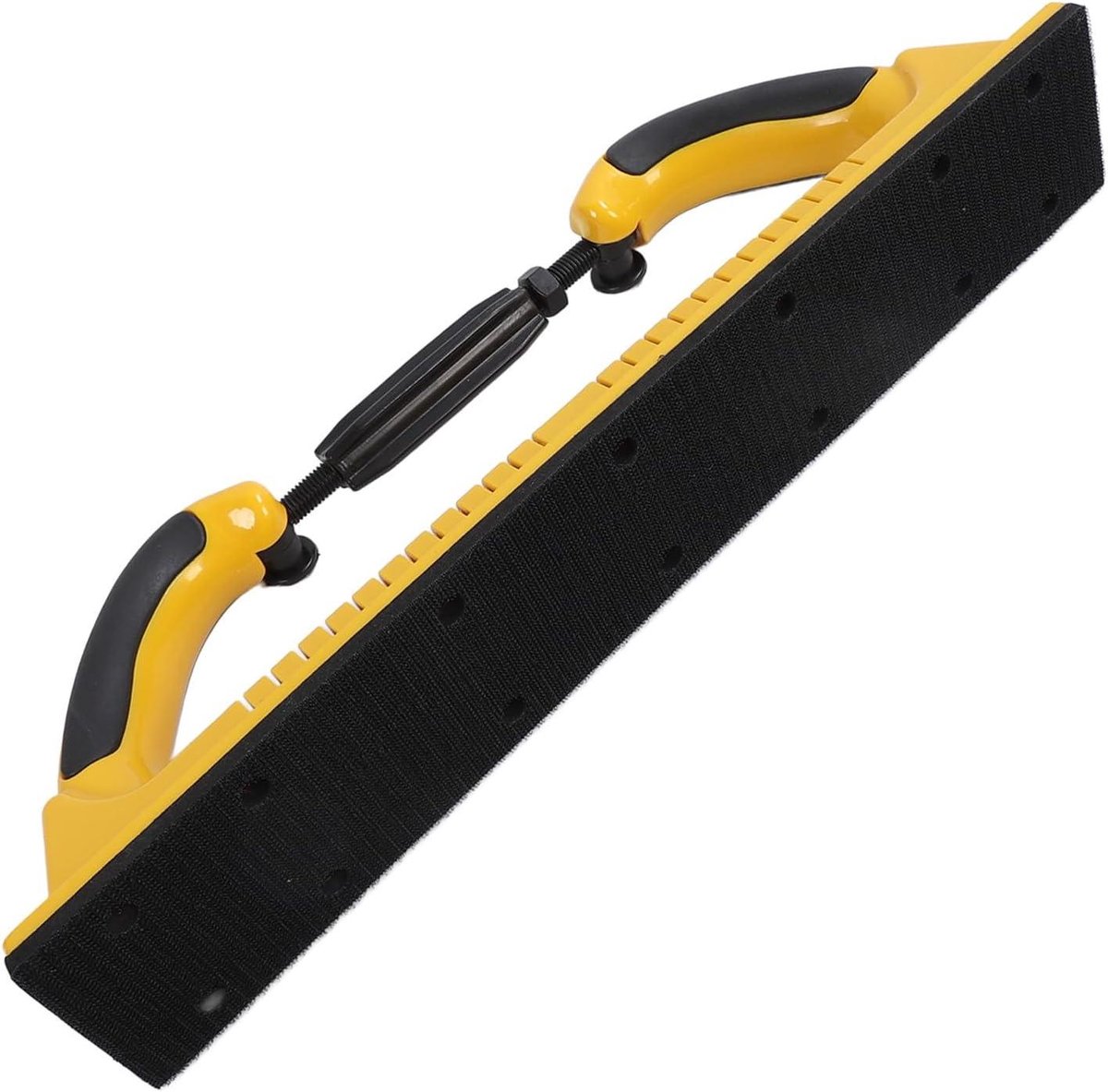 Handschuurvijlblok met handgreep flexibele handschuurmachine stofafzuigschuurblok 70 x 400 mm Schuurvijlblok voor longboard-pads Geel