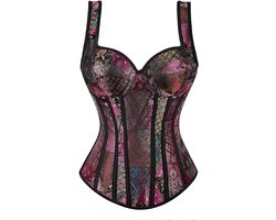 Gothic Corset Tanktop met Bandjes voor Dames en Plus Maten