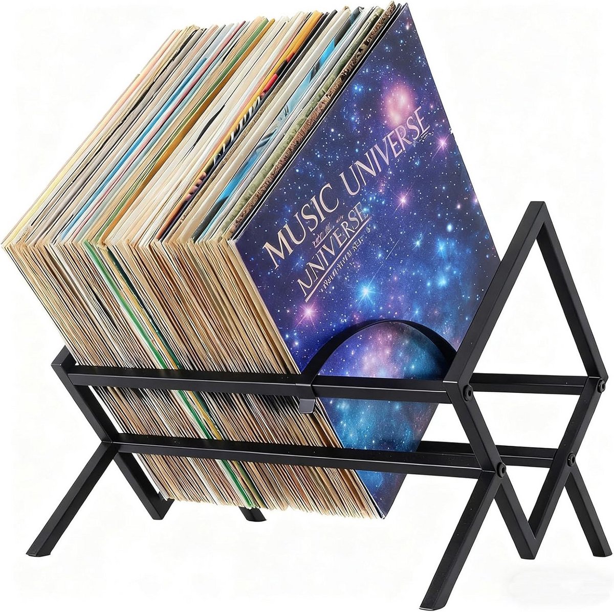 Metalen Standaard voor Vinyl Grammofoonplaten Opslag en Presentatie