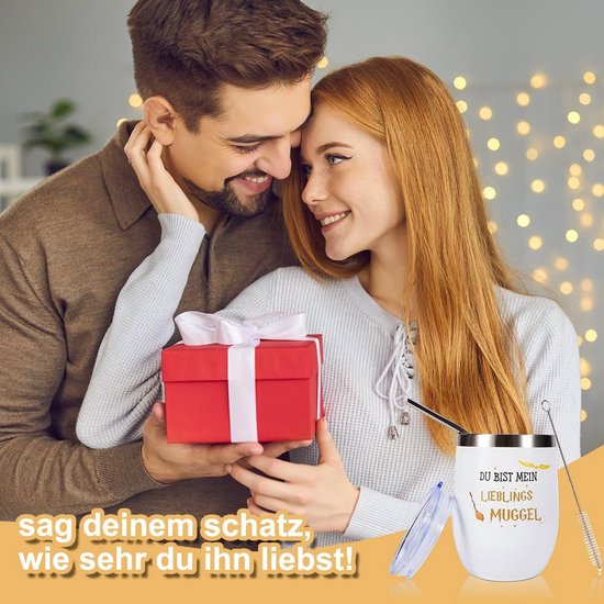 Gepersonaliseerde Koffiemok 'Du Bist My Favorite Mugel' - Grappig Cadeau voor Vriend, Vriendin of Verjaardag — afbeelding 3