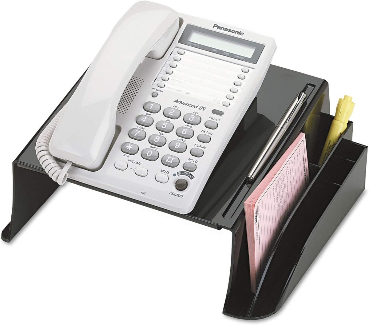 Universele Telefoonhouder met Opbergruimte voor Bureau