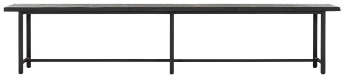 DTP Home Eetkamerbank Beam Teakhout zwart - 240x35x47 cm