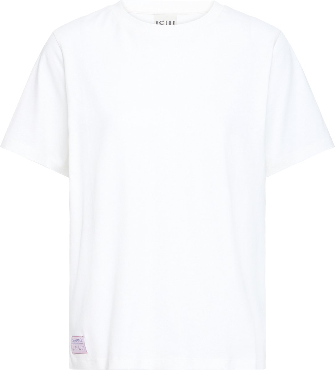 Ichi IHLABETTE SS Dames T-shirt - CLOUD DANCER / MULTI